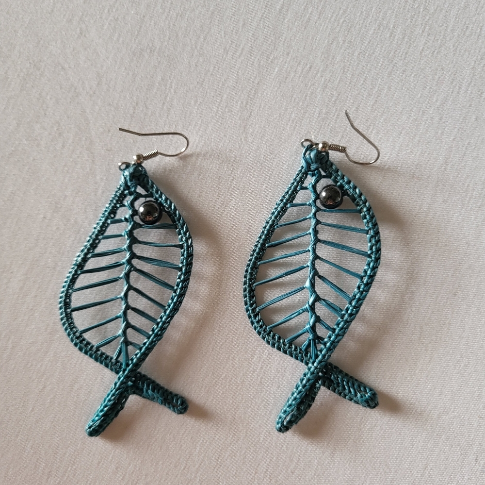 Large fish earrings